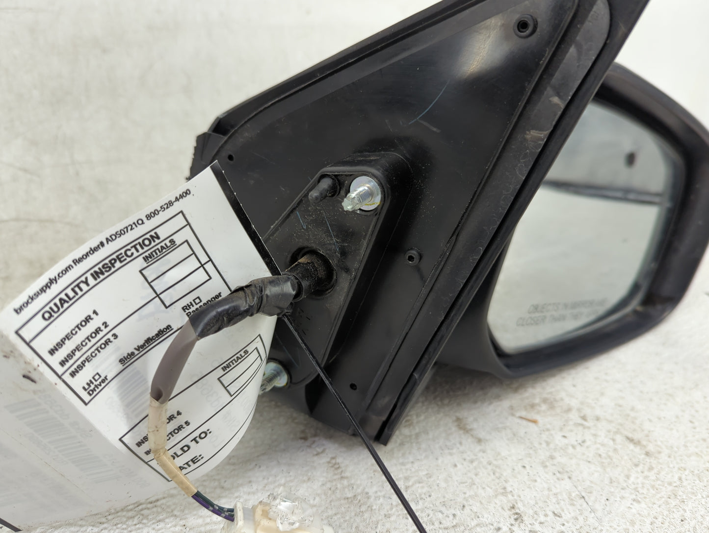 2014 Mitsubishi Mirage Passenger Side View Mirror - Right Door Mirror OEM Used - Oemusedautoparts1.com