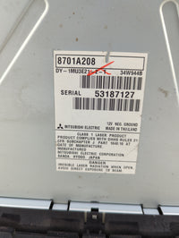 2015 Mitsubishi Mirage Radio AM FM Cd Player Receiver Replacement P/N:8701A208 DY-1MU3E21-2-T, 34W944B Fits OEM Used Auto Pa