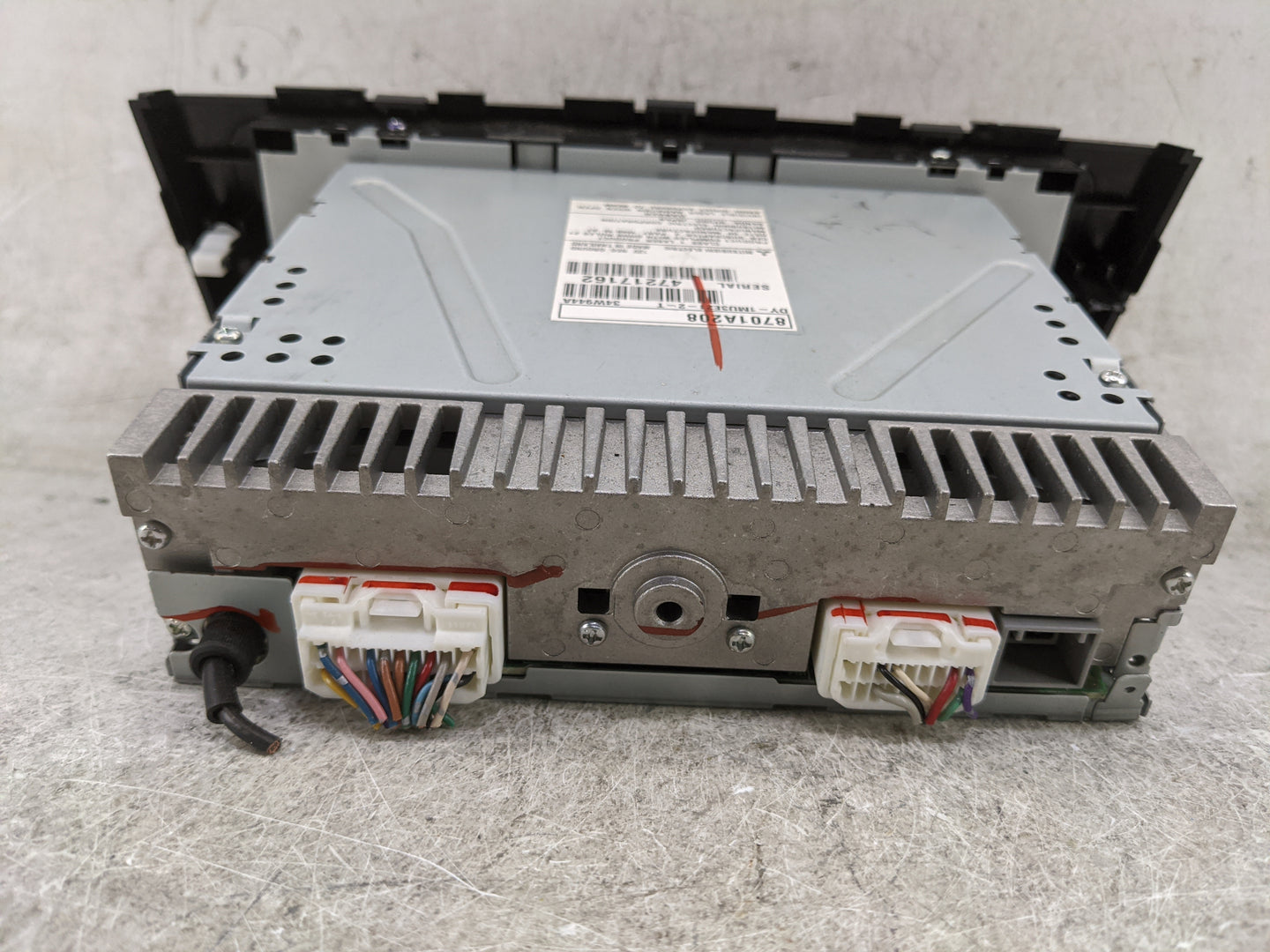 2015 Mitsubishi Mirage Radio AM FM Cd Player Receiver Replacement P/N:8701A208 DY-1MU3E21-2-T, 34W944A Fits OEM Used Auto Pa