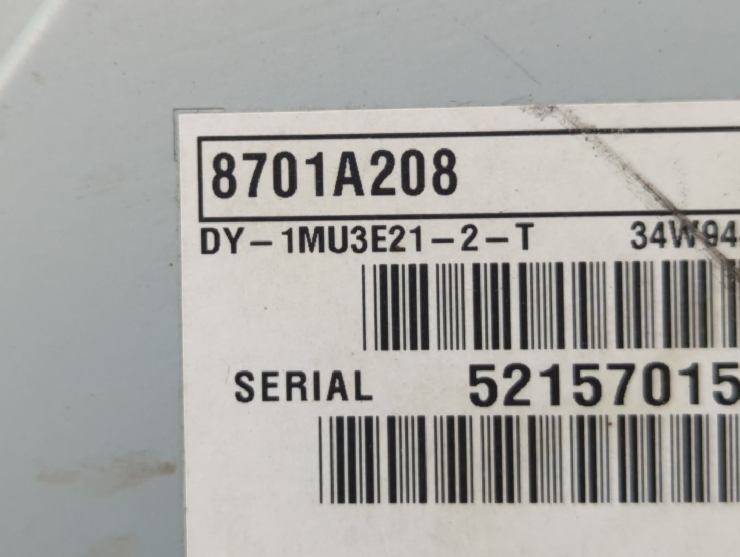 2002 Mitsubishi Mirage Radio AM FM Cd Player Receiver Replacement P/N:8701A208 Fits Fits 2003 2004 2005 2006 2007 OEM Used A