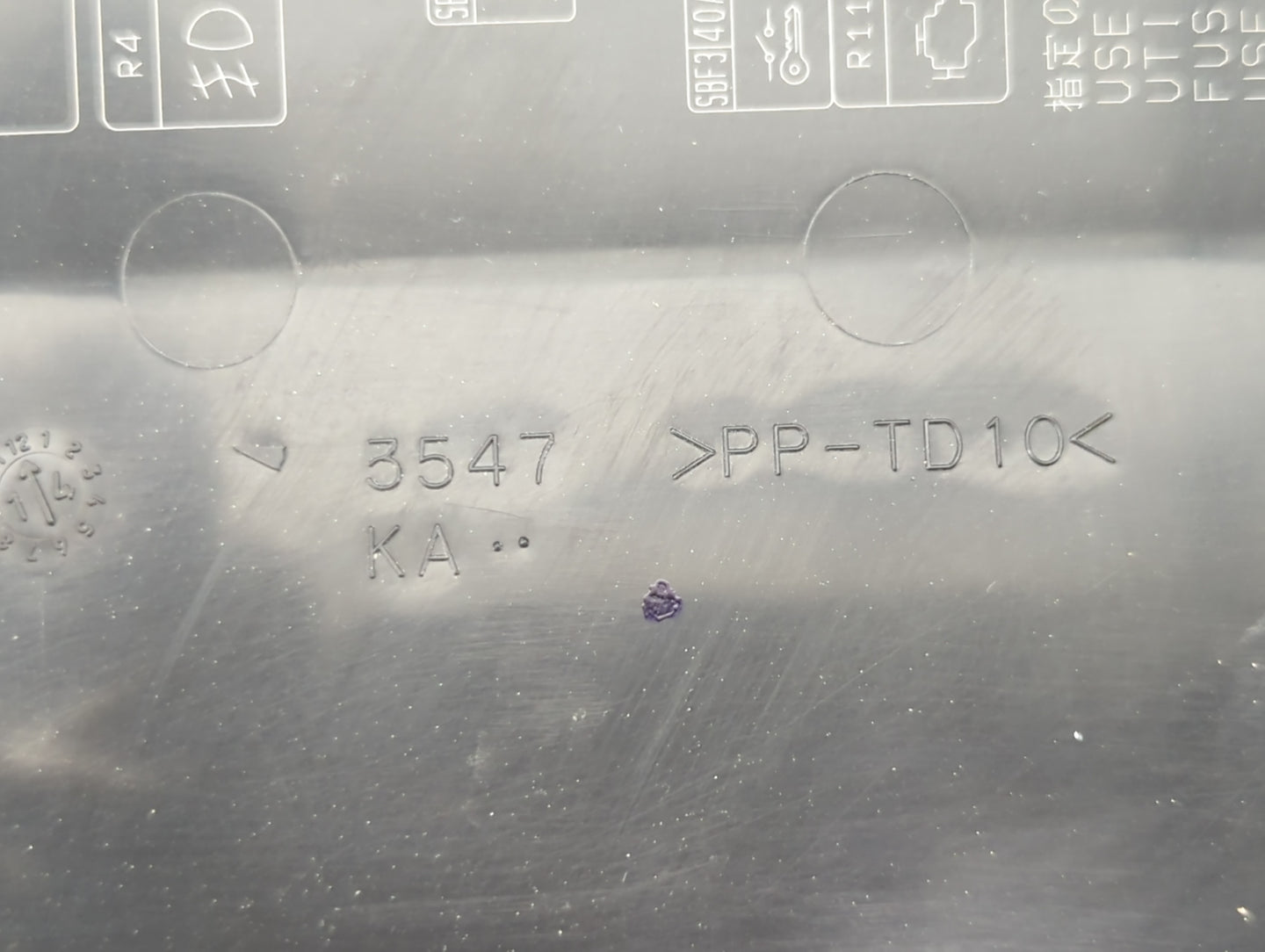 2014 Mitsubishi Mirage Fusebox Fuse Box Panel Relay Module P/N:3547 >PP-TD10< PP-TD10 Fits OEM Used Auto Parts - Oemusedauto