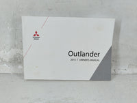 2015 Mitsubishi Outlander Owners Manual Book Guide P/N:9290G262 OEM Used Auto Parts - Oemusedautoparts1.com