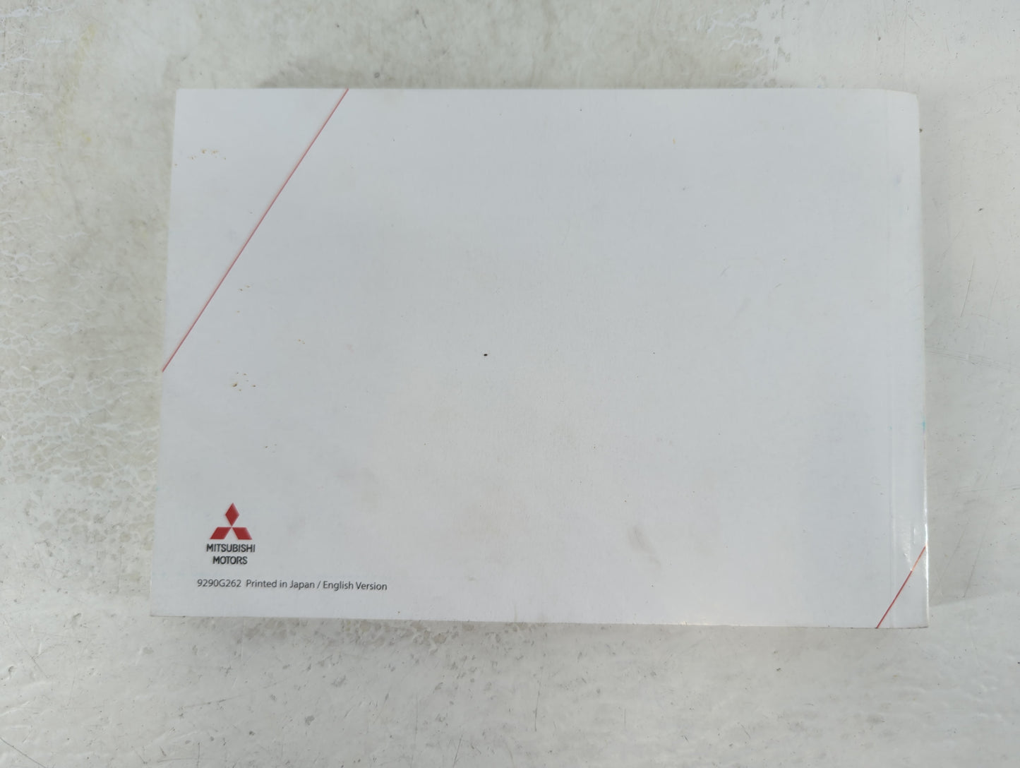 2015 Mitsubishi Outlander Owners Manual Book Guide P/N:9290G262 OEM Used Auto Parts - Oemusedautoparts1.com