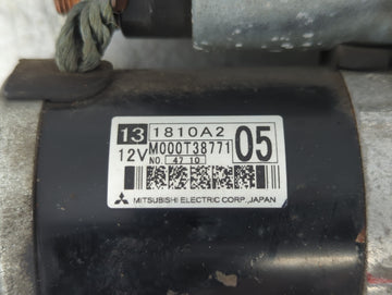 2011-2016 Mitsubishi Outlander Car Starter Motor Solenoid OEM P/N:1810A2 M000T38771 Fits Fits 2011 2012 2013 2014 2015 2016 OEM Used Auto Parts