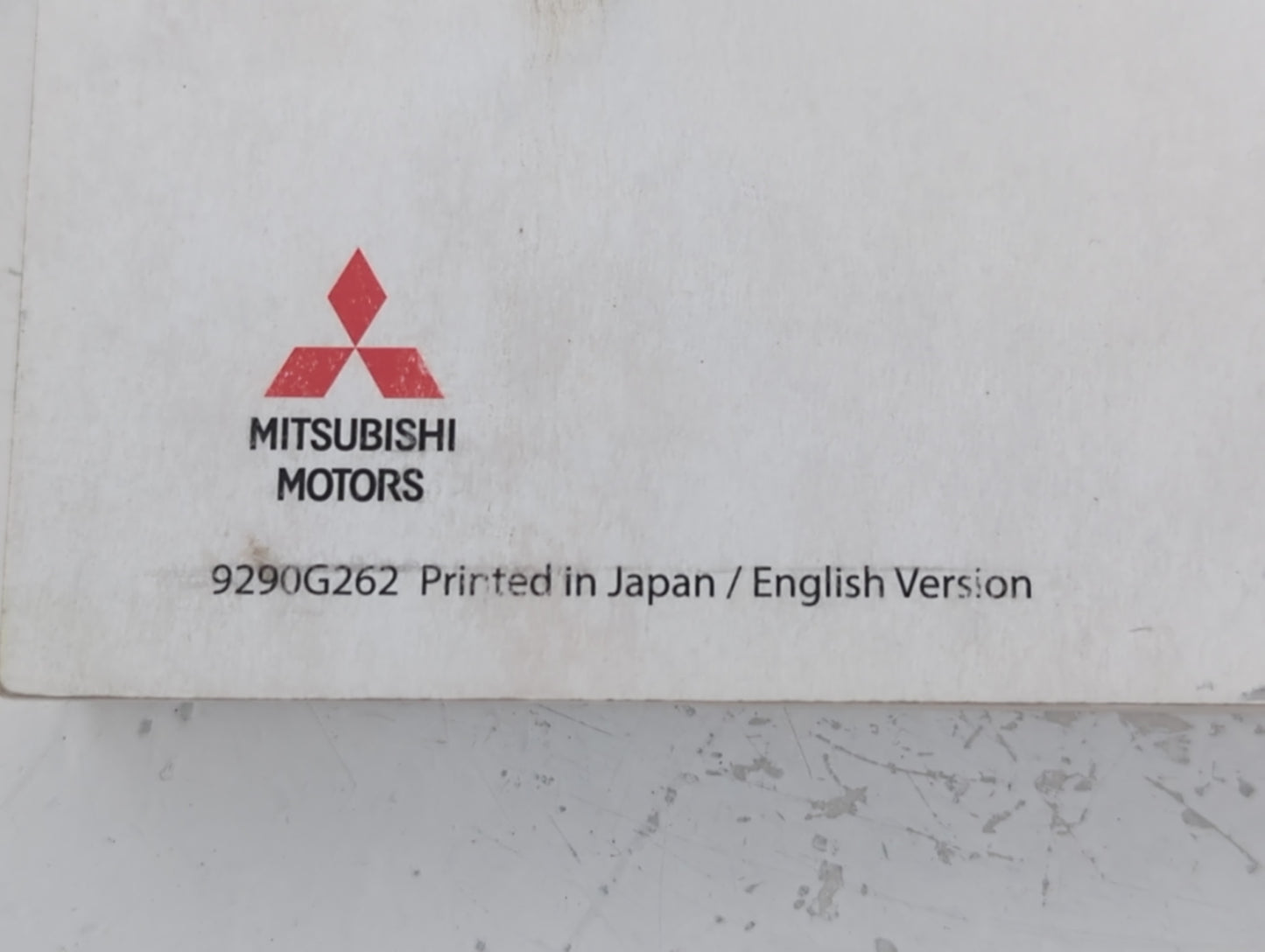 2015 Mitsubishi Outlander Owners Manual Book Guide P/N:9290G262 OEM Used Auto Parts - Oemusedautoparts1.com