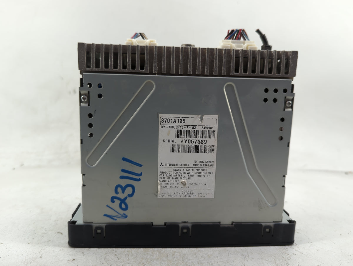 2015 Mitsubishi Outlander Sport Radio AM FM Cd Player Receiver Replacement P/N:8701A185 OEM Used Auto Parts - Oemusedautopar