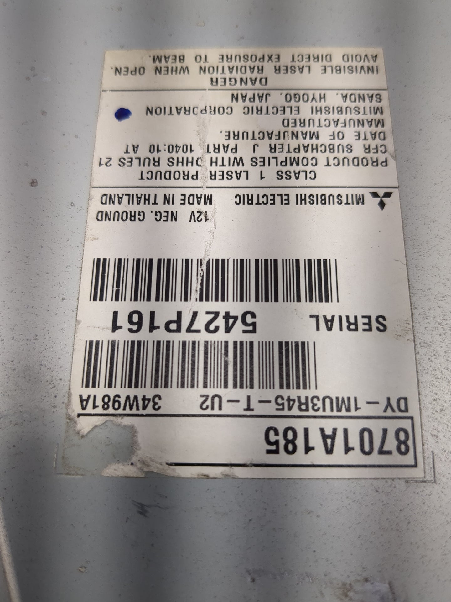 2015 Mitsubishi Outlander Sport Radio AM FM Cd Player Receiver Replacement P/N:8701A185 Fits OEM Used Auto Parts - Oemusedau