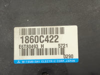 2015 Mitsubishi Outlander Sport PCM Engine Control Computer ECU ECM PCU OEM P/N:1860C422 E6T80493 Fits OEM Used Auto Parts -