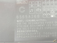 2012-2017 Mitsubishi Outlander Sport Fusebox Fuse Box Panel Relay Module P/N:8565A268 Fits Fits 2012 2013 2014 2015 2016 201