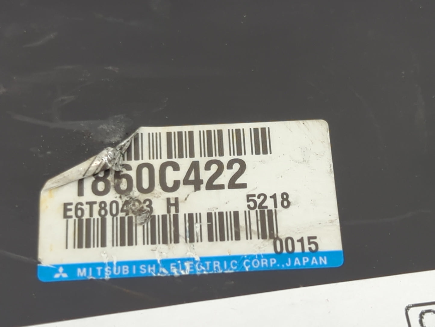 2015 Mitsubishi Outlander Sport PCM Engine Control Computer ECU ECM PCU OEM P/N:1860C422 E6T80493 Fits OEM Used Auto Parts -