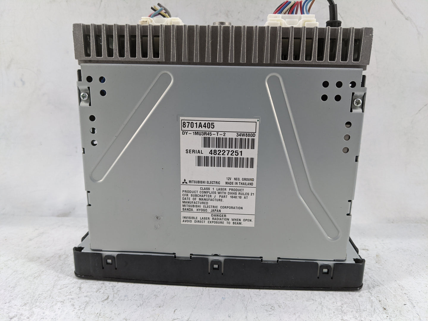 2015 Mitsubishi Outlander Sport Radio AM FM Cd Player Receiver Replacement P/N:8701A405 DY-1MU3R45-T-2 Fits OEM Used Auto Pa