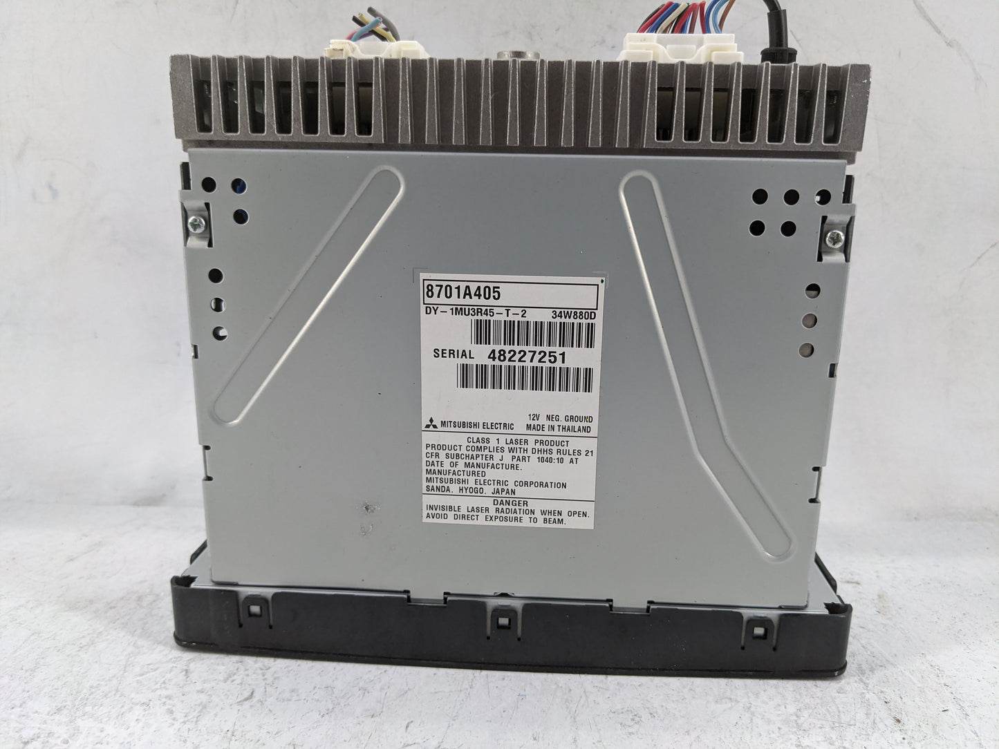 2015 Mitsubishi Outlander Sport Radio AM FM Cd Player Receiver Replacement P/N:8701A405 DY-1MU3R45-T-2 Fits OEM Used Auto Pa