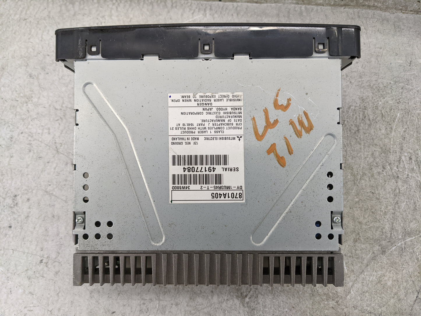 2015 Mitsubishi Outlander Sport Radio AM FM Cd Player Receiver Replacement P/N:8701A405 DY-1MU3R45-T-2, 34W880D Fits OEM Use