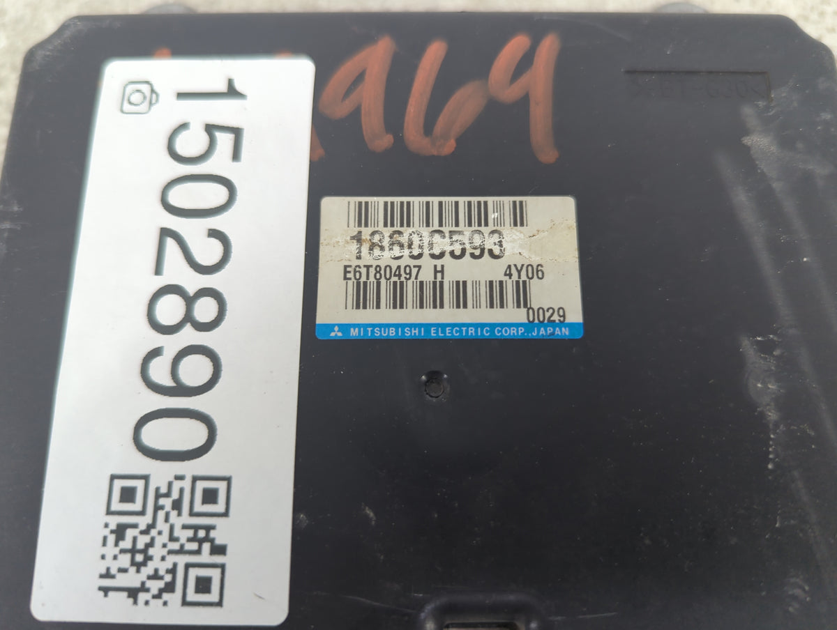 2015 Mitsubishi Outlander Sport PCM Engine Control Computer ECU ECM PCU OEM P/N:1860C593 E6T80497 Fits OEM Used Auto Parts -
