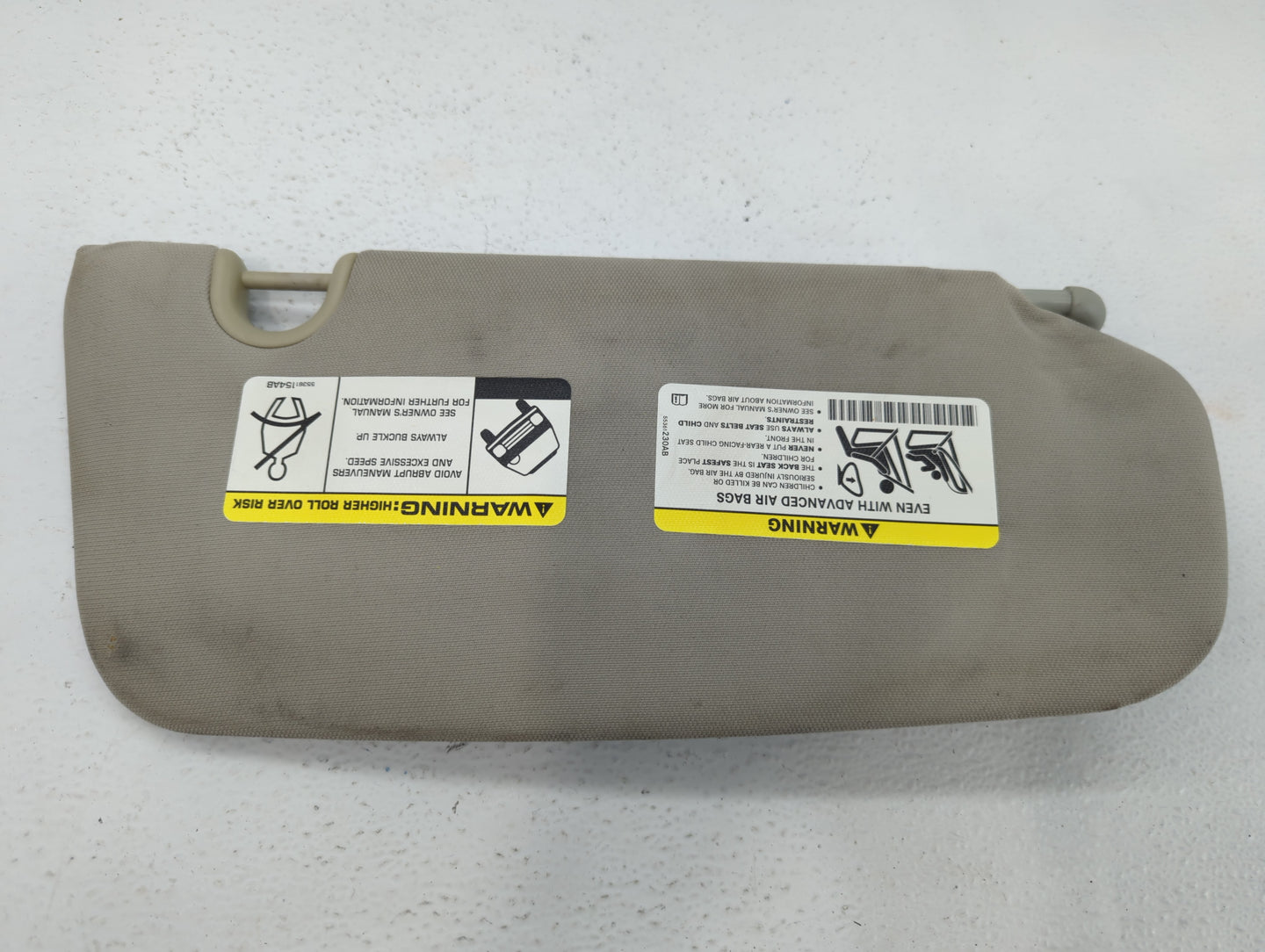 2013-2015 Mitsubishi Outlander Sport Sun Visor Shade Replacement Driver Left Mirror Fits Fits 2013 2014 2015 OEM Used Auto P