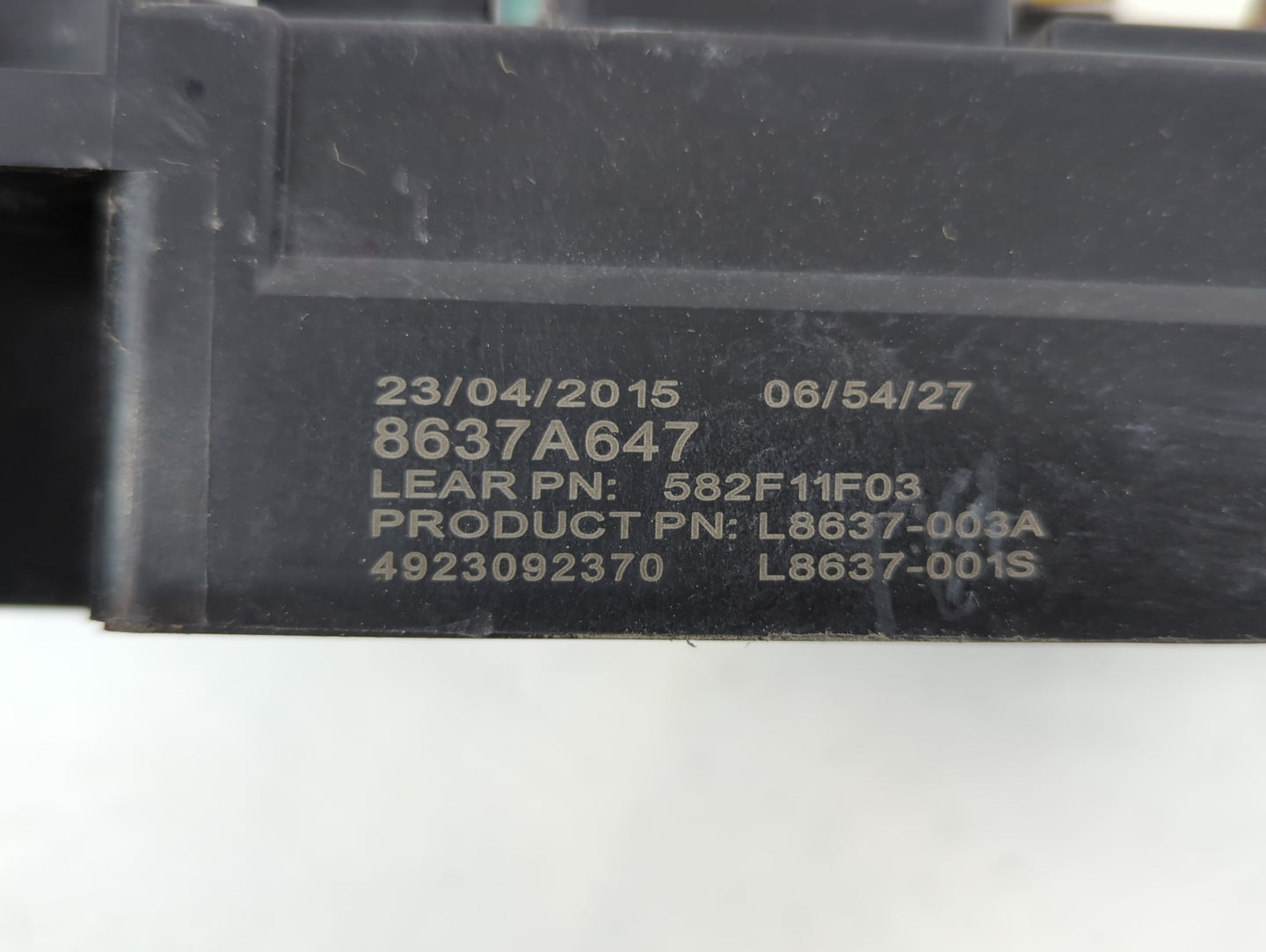 2012-2017 Mitsubishi Outlander Sport Fusebox Fuse Box Panel Relay Module P/N:4923092370 8637A647 Fits OEM Used Auto Parts - 