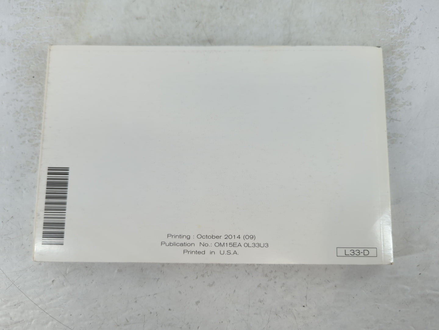 2015 Nissan Altima Owners Manual Book Guide P/N:OM15EA 0L33U3 OEM Used Auto Parts - Oemusedautoparts1.com