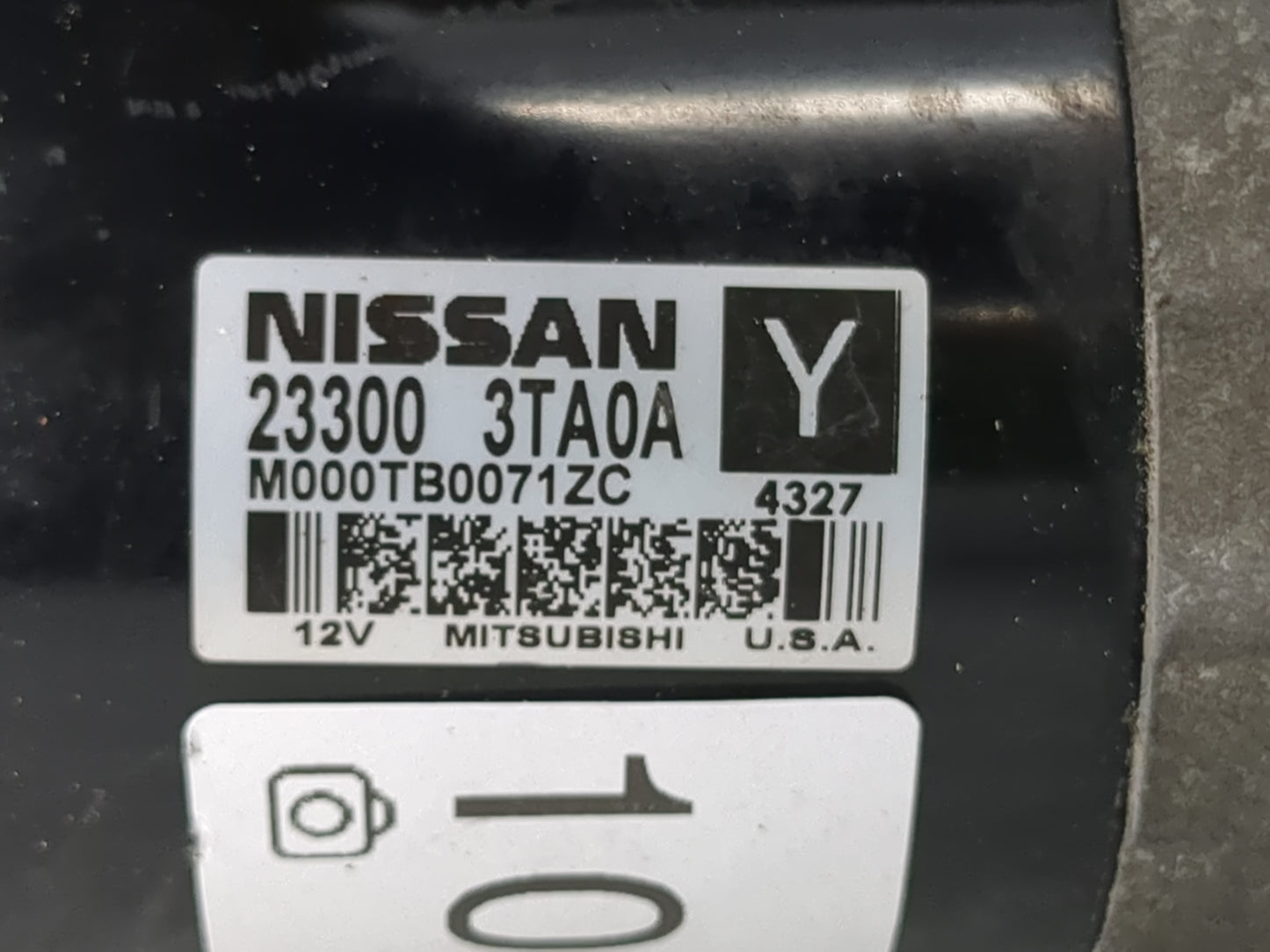2013-2018 Nissan Altima Car Starter Motor Solenoid OEM P/N:23300 3TA0A Fits Fits 2013 2014 2015 2016 2017 2018 OEM Used Auto