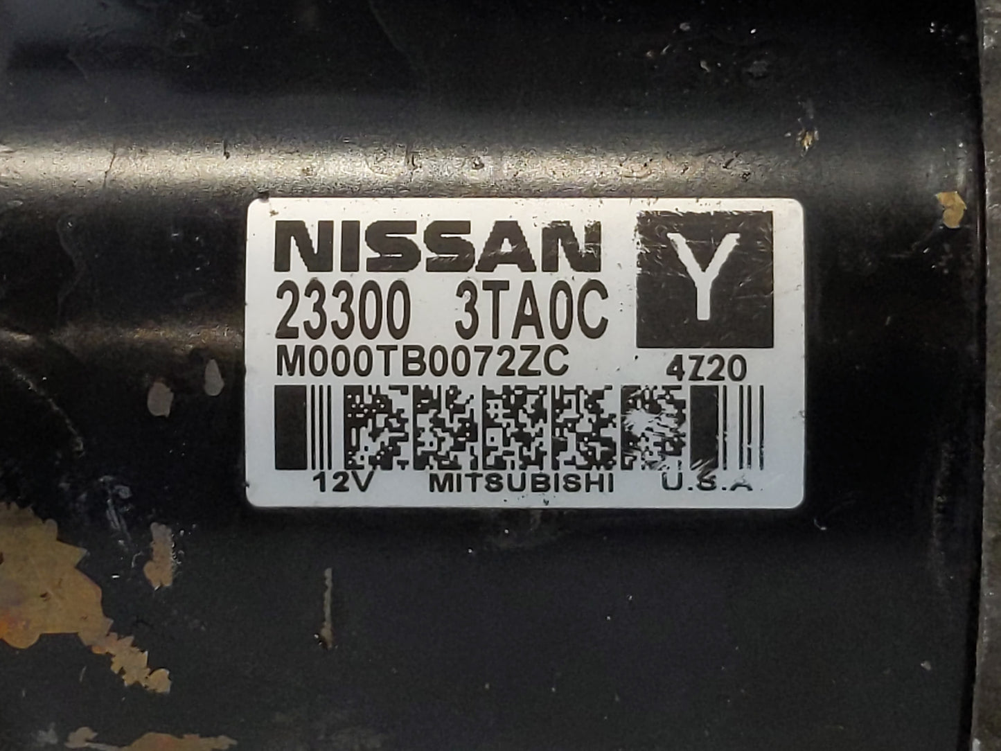 2013-2018 Nissan Altima Car Starter Motor Solenoid OEM P/N:23300 3TA0C Fits Fits 2013 2014 2015 2016 2017 2018 OEM Used Auto
