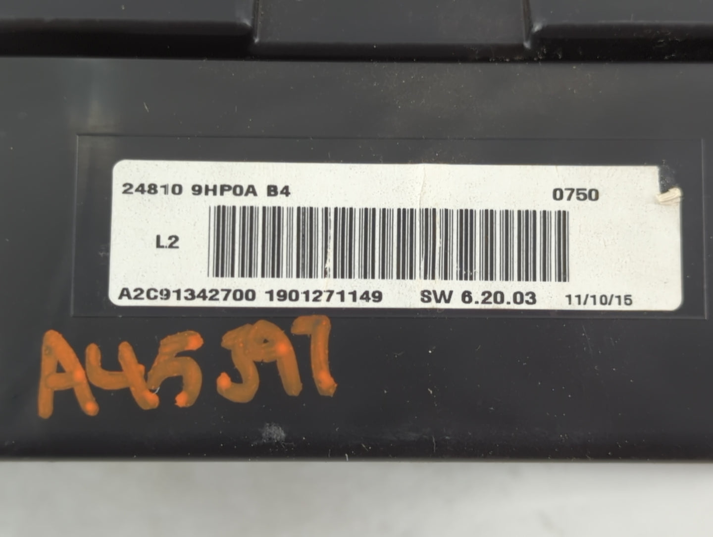 2015 Nissan Altima Instrument Cluster Speedometer Gauges P/N:24810 9HP0A Fits OEM Used Auto Parts - Oemusedautoparts1.com