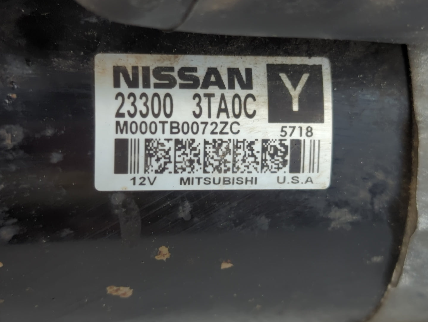 2013-2018 Nissan Altima Car Starter Motor Solenoid OEM P/N:23300 3TA0C Fits Fits 2013 2014 2015 2016 2017 2018 OEM Used Auto