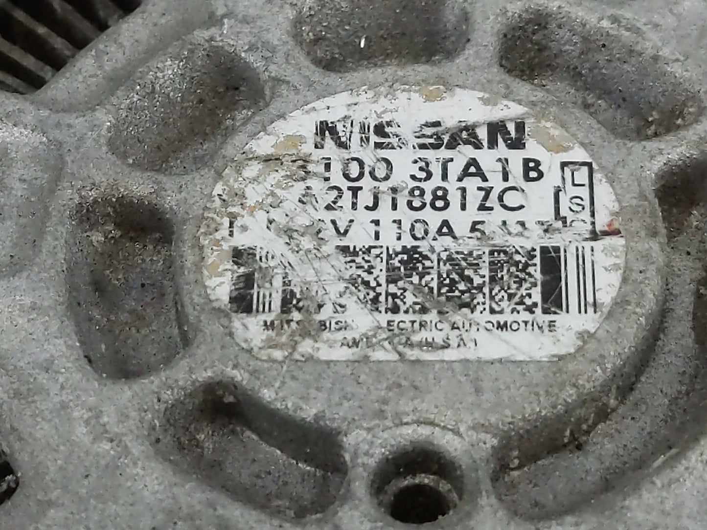 2013-2017 Nissan Altima Alternator Replacement Generator Charging Assembly Engine OEM P/N:23100 3TA1B Fits OEM Used Auto Par