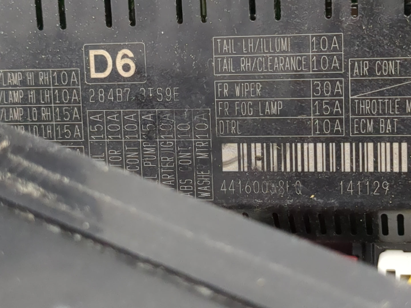 2015 Nissan Altima Fusebox Fuse Box Panel Relay Module P/N:284B7 3TS9E Fits OEM Used Auto Parts - Oemusedautoparts1.com