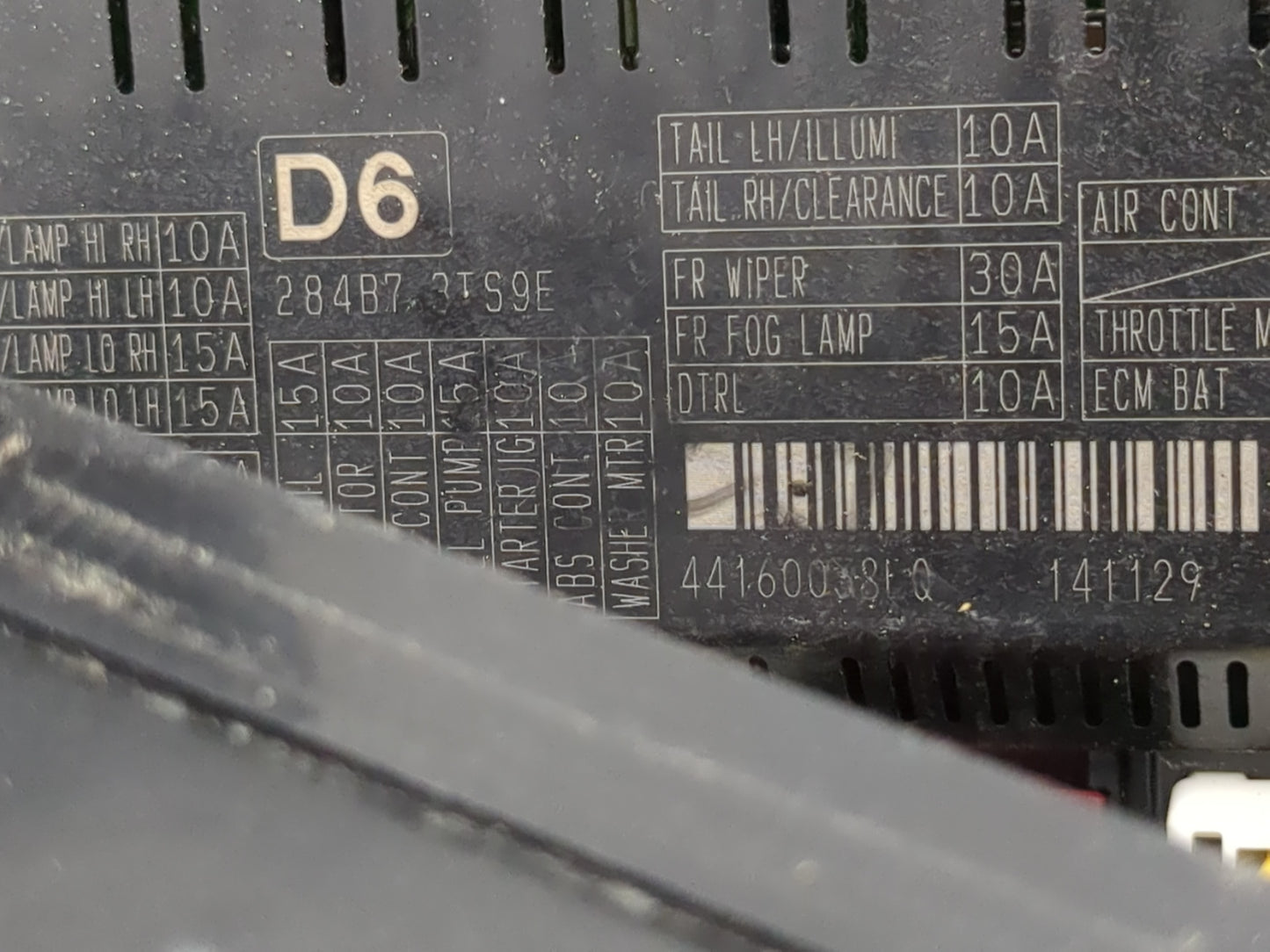 2015 Nissan Altima Fusebox Fuse Box Panel Relay Module P/N:284B7 3TS9E Fits OEM Used Auto Parts - Oemusedautoparts1.com