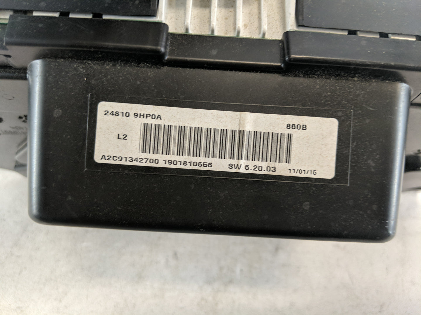 2015 Nissan Altima Instrument Cluster Speedometer Gauges P/N:24810 9HP0A Fits OEM Used Auto Parts - Oemusedautoparts1.com