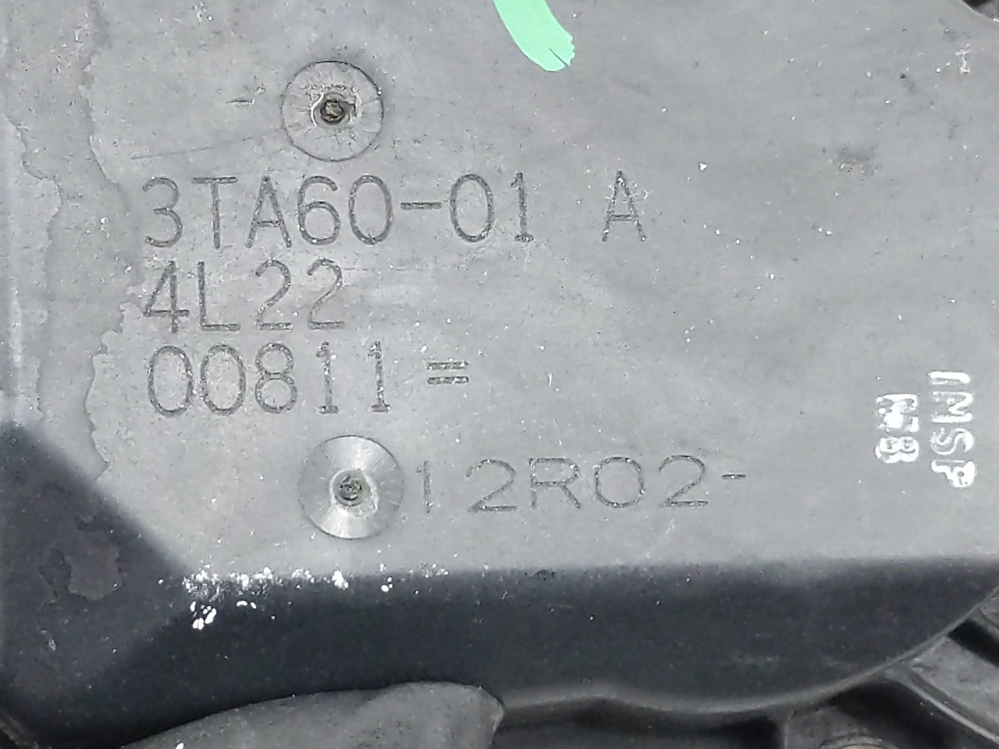 2015 Nissan Altima Throttle Body P/N:3TA60-01 A Fits OEM Used Auto Parts - Oemusedautoparts1.com