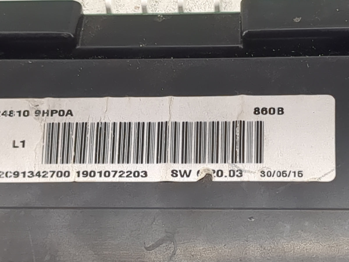 2015 Nissan Altima Instrument Cluster Speedometer Gauges P/N:24810 9HP0A Miles:179K Fits OEM Used Auto Parts - Oemusedautopa