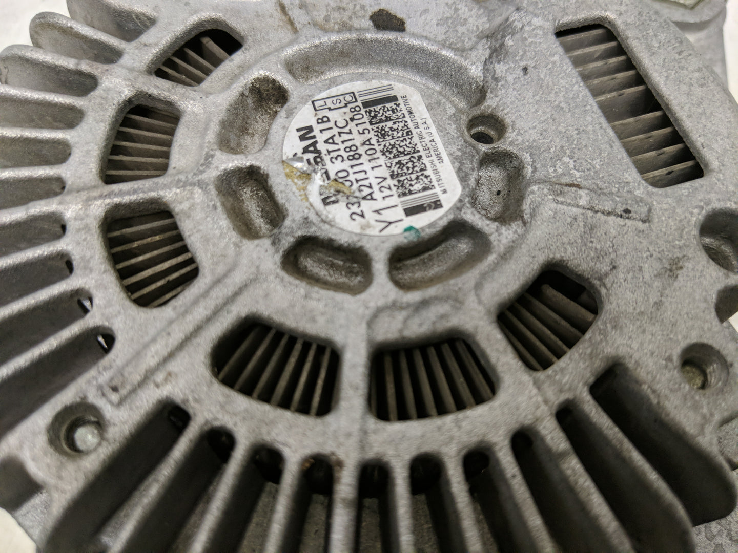 2013-2017 Nissan Altima Alternator Replacement Generator Charging Assembly Engine OEM P/N:A2TJ1881ZC Fits OEM Used Auto Part