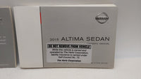 2015 Nissan Altima Owners Manual Book Guide OEM Used Auto Parts - Oemusedautoparts1.com
