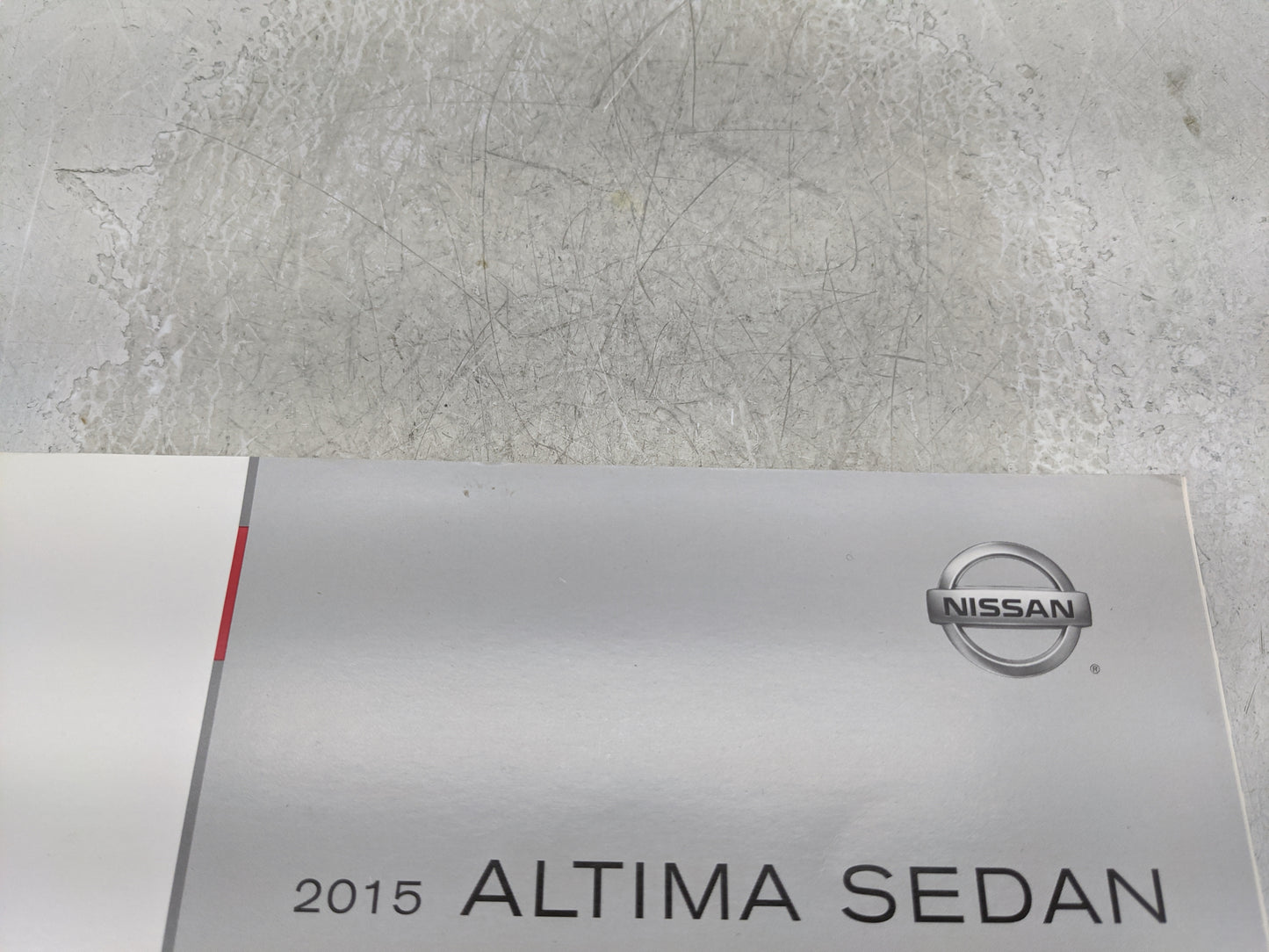 2015 Nissan Altima Owners Manual Book Guide OEM Used Auto Parts - Oemusedautoparts1.com