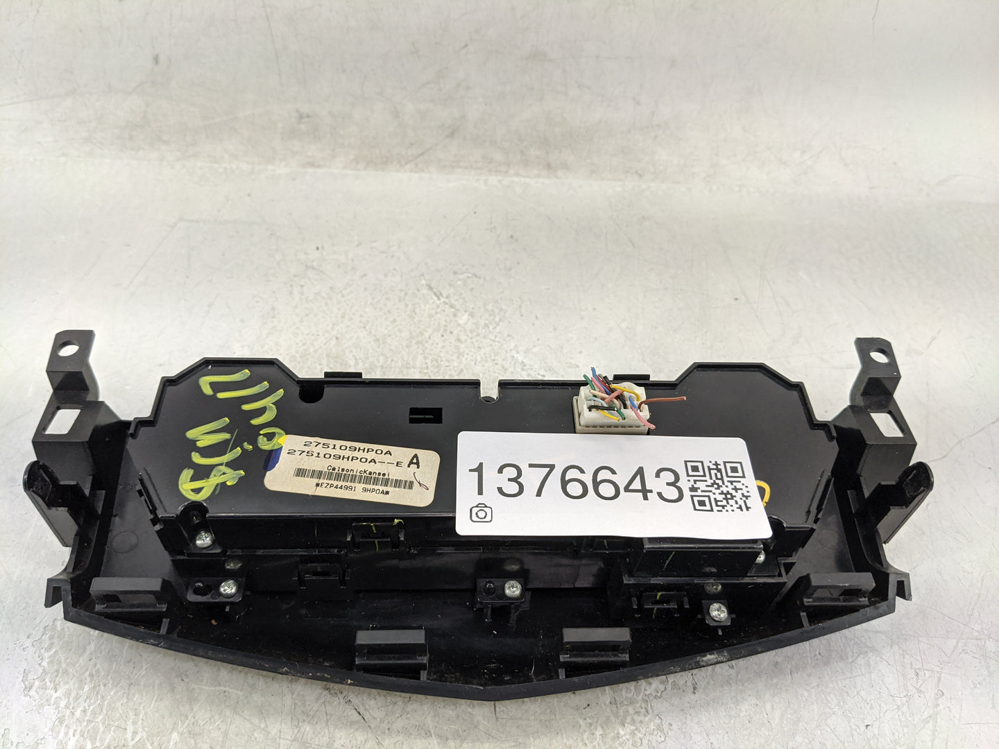 2015 Nissan Altima Climate Control Module Temperature AC/Heater Replacement P/N:275109HP0A Fits OEM Used Auto Parts - Oemuse