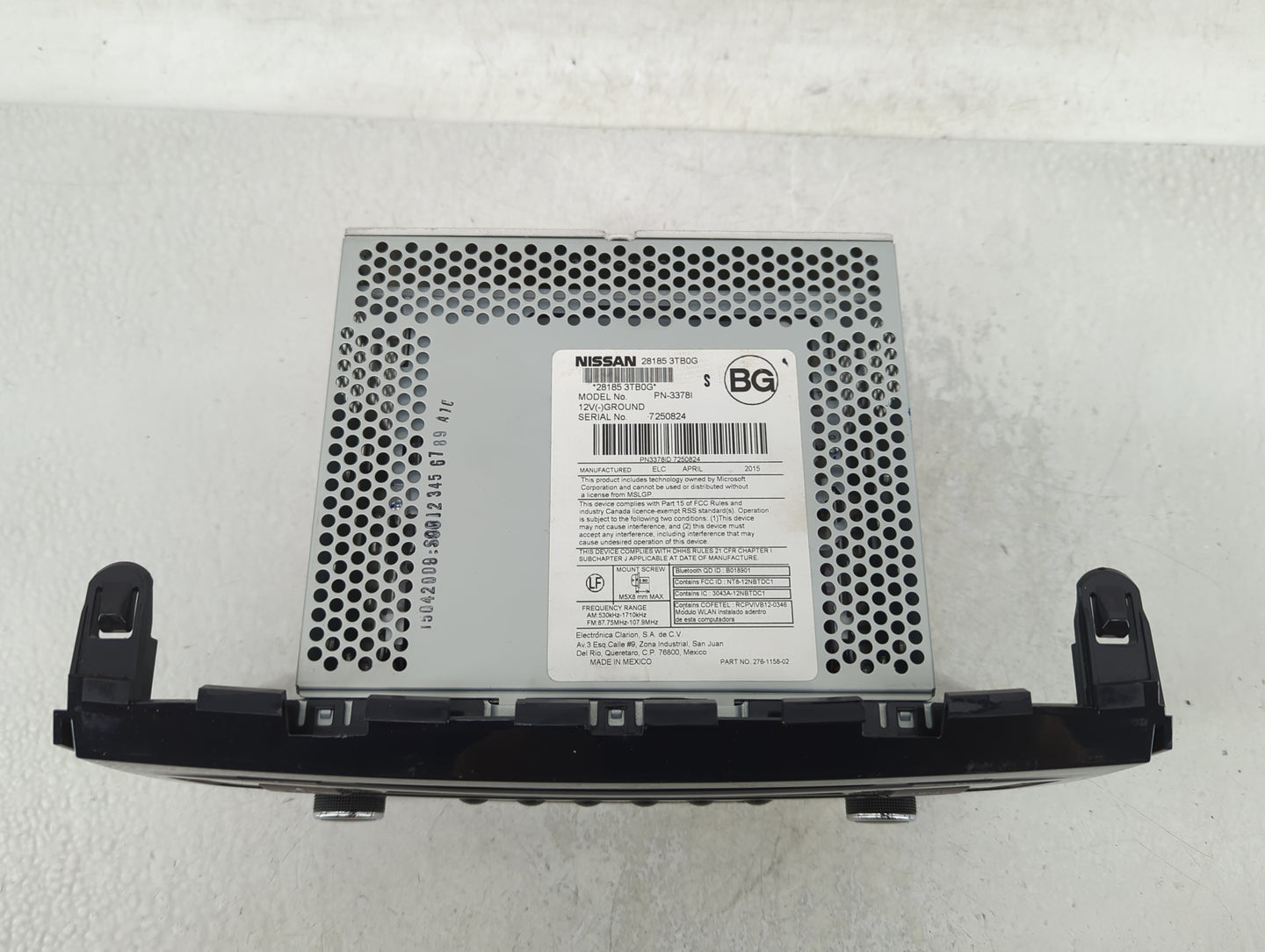 2013-2015 Nissan Altima Radio AM FM Cd Player Receiver Replacement P/N:28185 3TB0G Fits Fits 2013 2014 2015 OEM Used Auto Pa