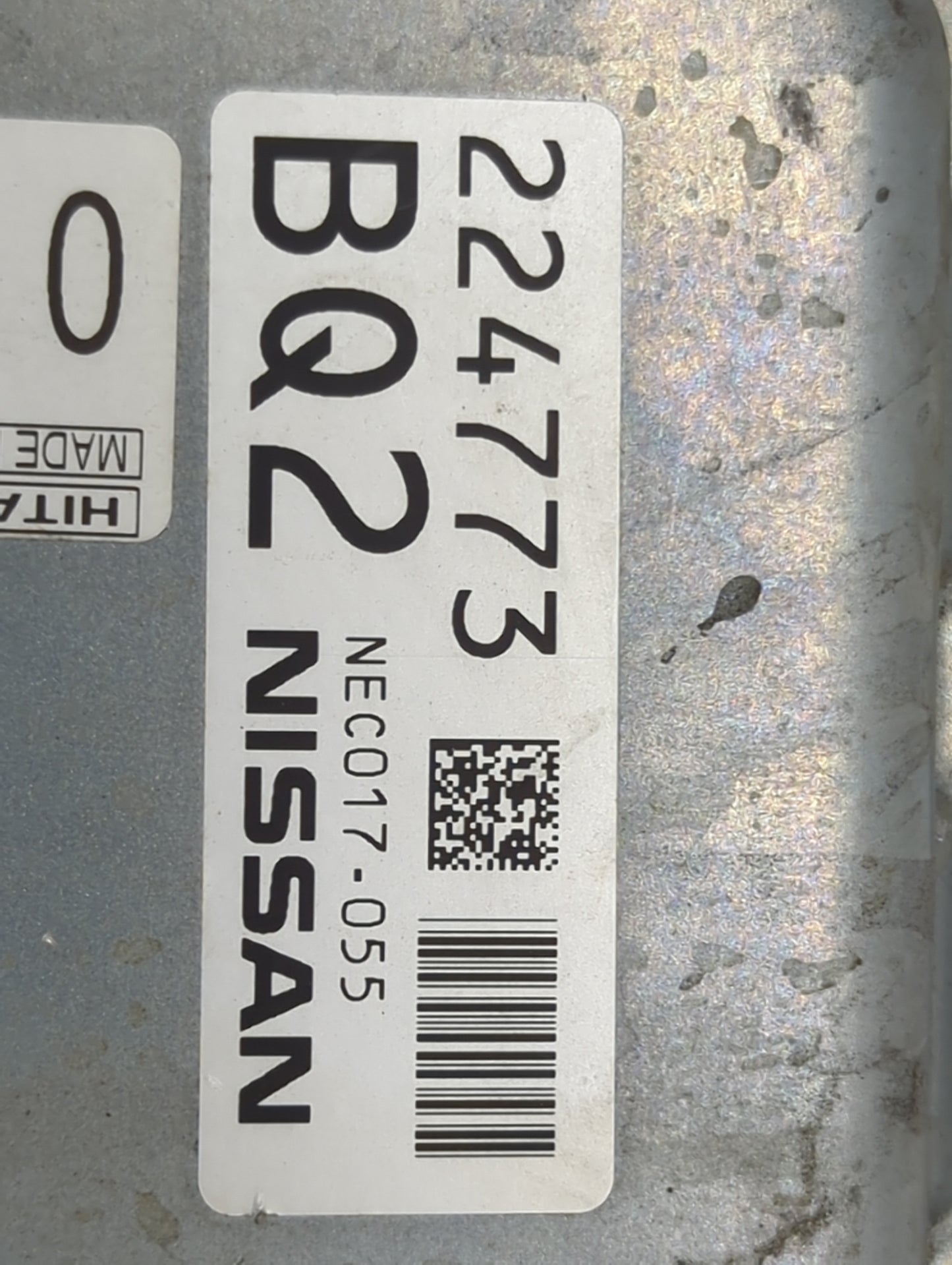2015 Nissan Altima PCM Engine Control Computer ECU ECM PCU OEM P/N:NEC017-055 BQ2 Fits Fits 2013 2014 OEM Used Auto Parts - 