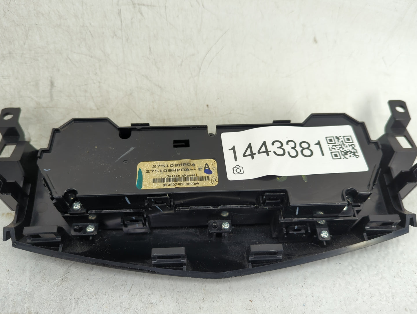 2015 Nissan Altima Climate Control Module Temperature AC/Heater Replacement P/N:275109HP0A F4S22063 Fits OEM Used Auto Parts
