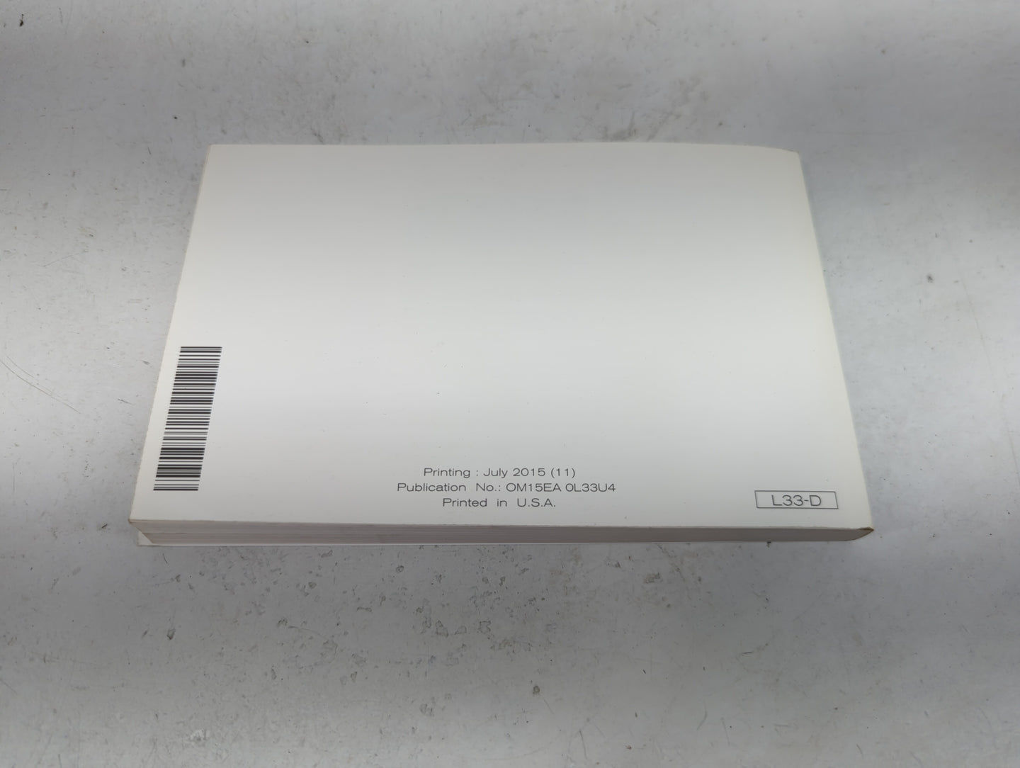 2015 Nissan Altima Owners Manual Book Guide P/N:OM15EA0L33U4 OEM Used Auto Parts - Oemusedautoparts1.com