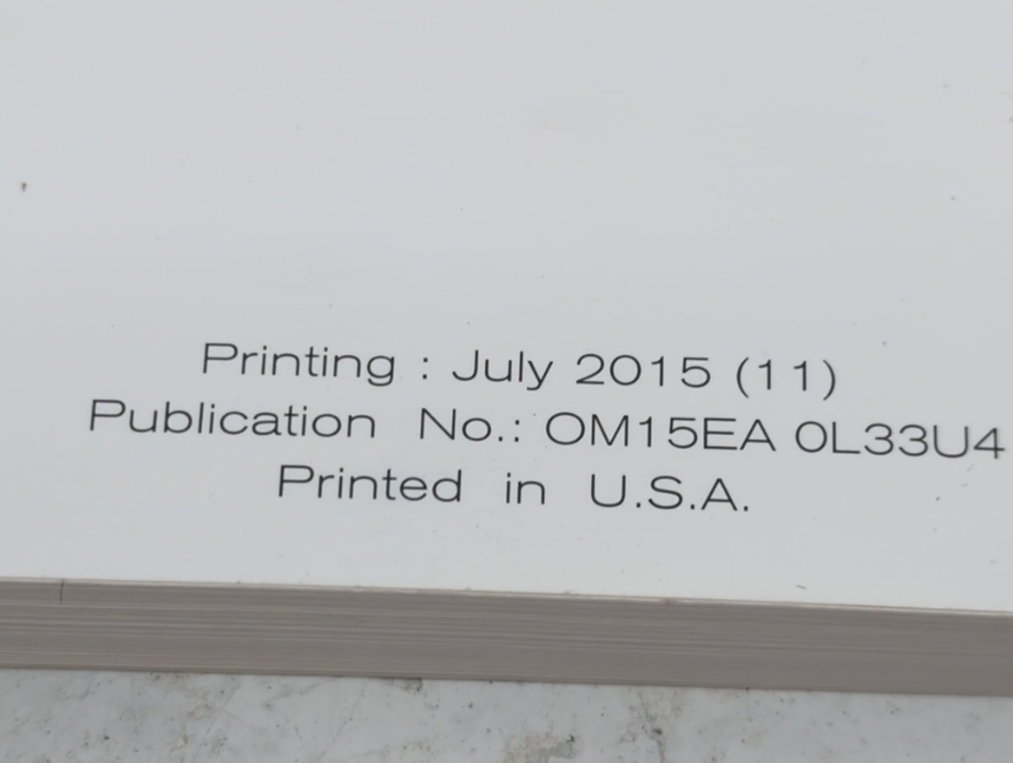 2015 Nissan Altima Owners Manual Book Guide P/N:OM15EA0L33U4 OEM Used Auto Parts - Oemusedautoparts1.com