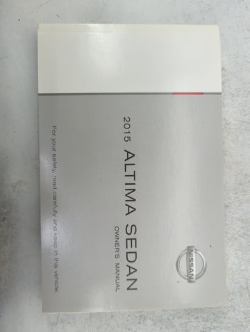 2015 Nissan Altima Owners Manual Book Guide P/N:OM15EA 0L33U4 LL15E NALLU4 OEM Used Auto Parts