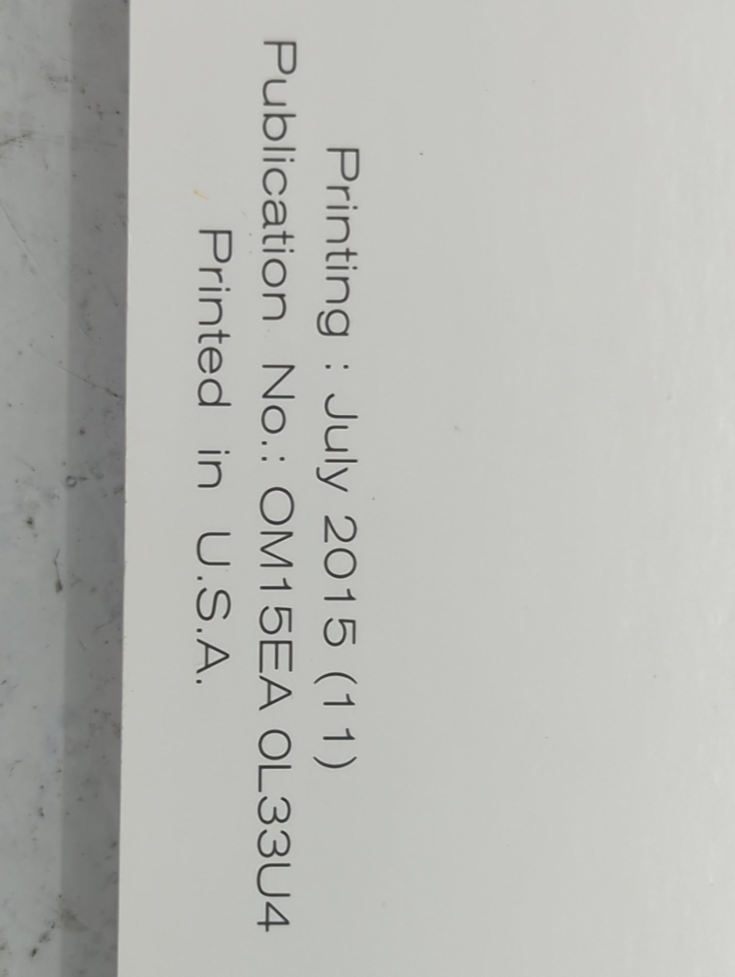 2015 Nissan Altima Owners Manual Book Guide P/N:OM15EA 0L33U4 LL15E NALLU4 OEM Used Auto Parts - Oemusedautoparts1.com