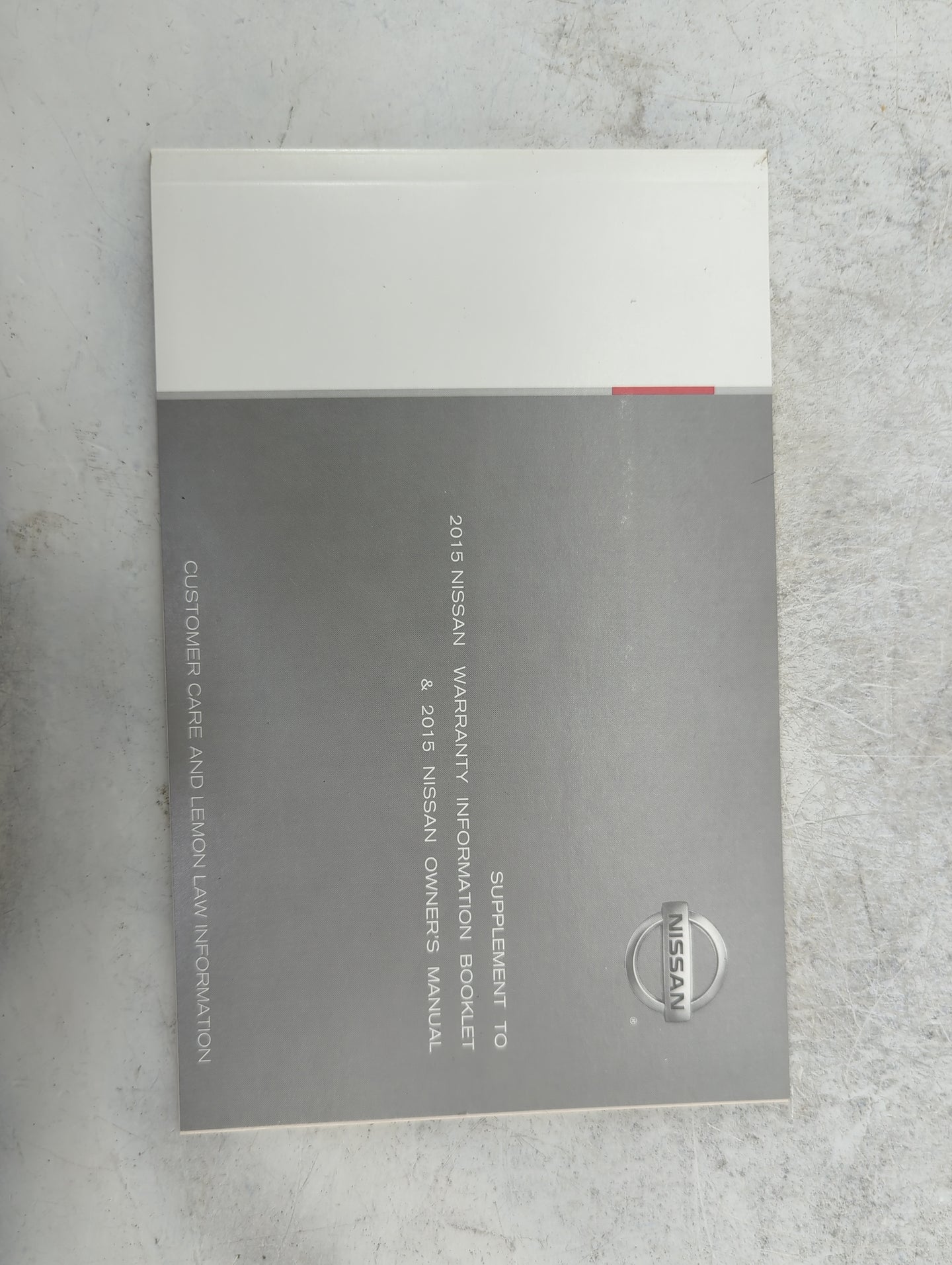 2015 Nissan Altima Owners Manual Book Guide P/N:OM15EA 0L33U4 LL15E NALLU4 OEM Used Auto Parts - Oemusedautoparts1.com