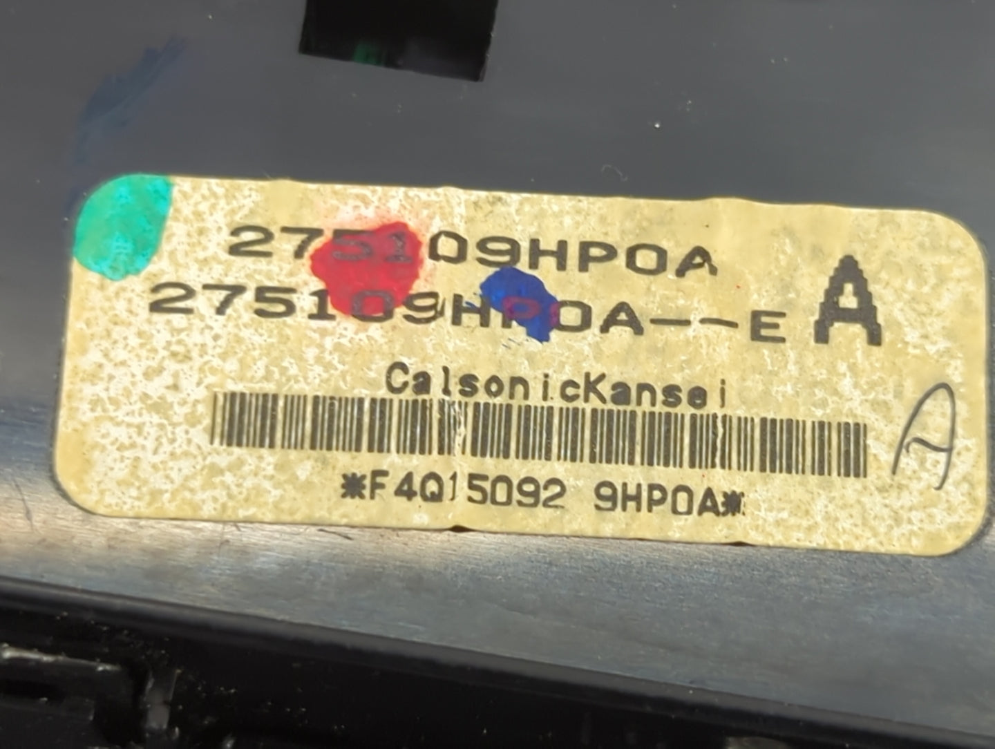 2015 Nissan Altima Climate Control Module Temperature AC/Heater Replacement P/N:275109HP0A F4Q15092 Fits OEM Used Auto Parts