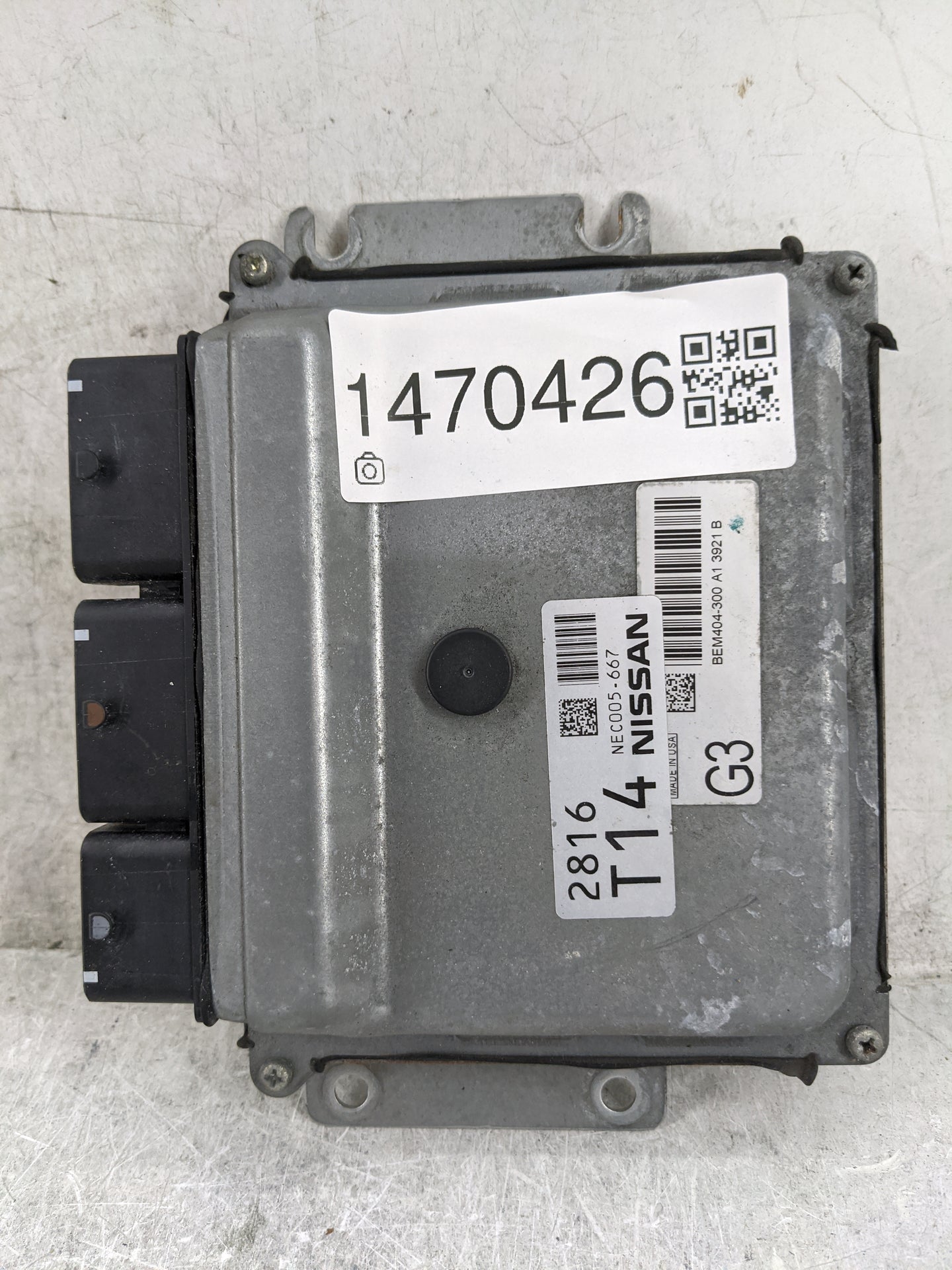 2015 Nissan Altima PCM Engine Control Computer ECU ECM PCU OEM P/N:BEM404-300 NEC005-667 Fits Fits 2013 2014 OEM Used Auto P
