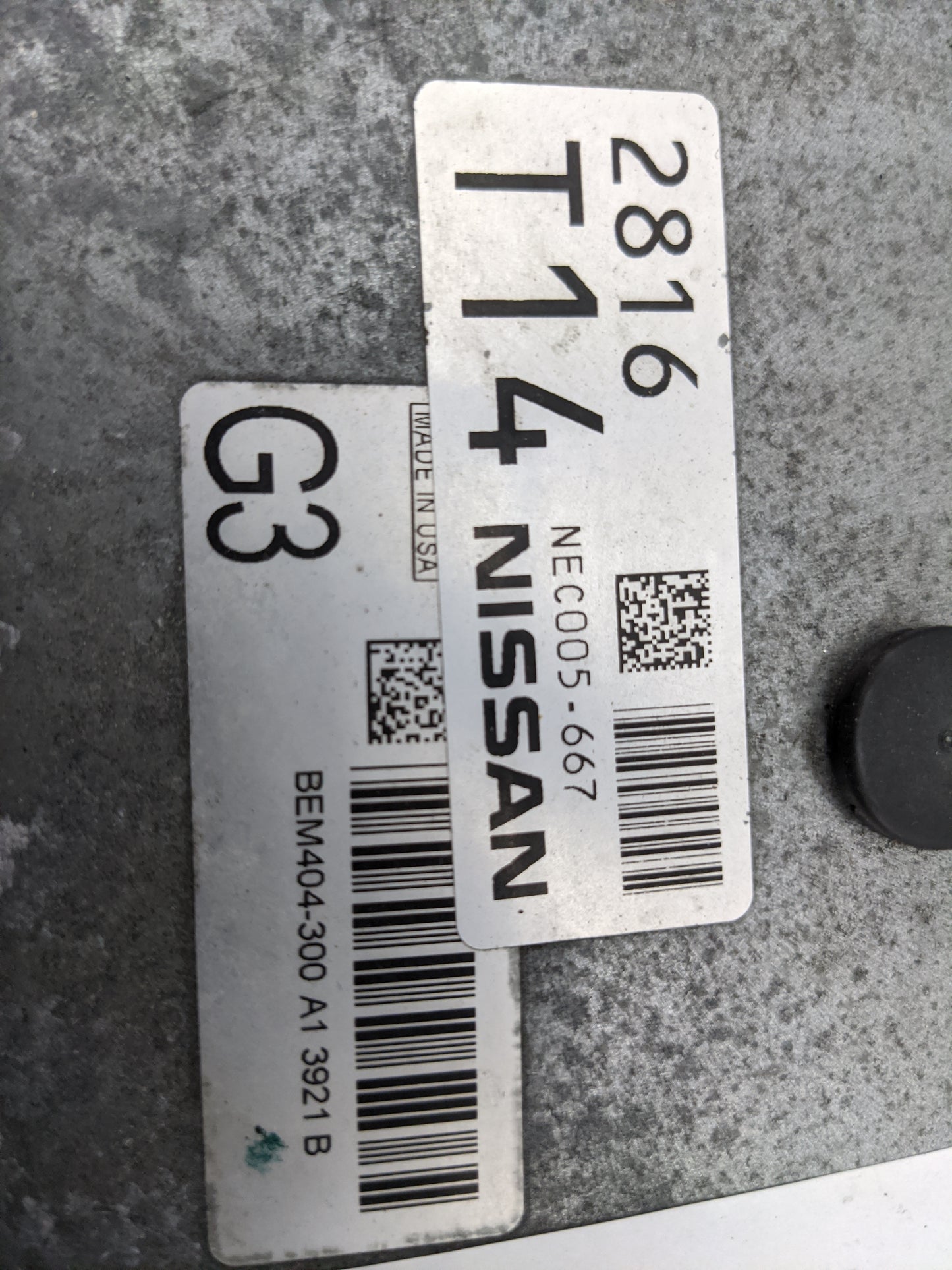 2015 Nissan Altima PCM Engine Control Computer ECU ECM PCU OEM P/N:BEM404-300 NEC005-667 Fits Fits 2013 2014 OEM Used Auto P