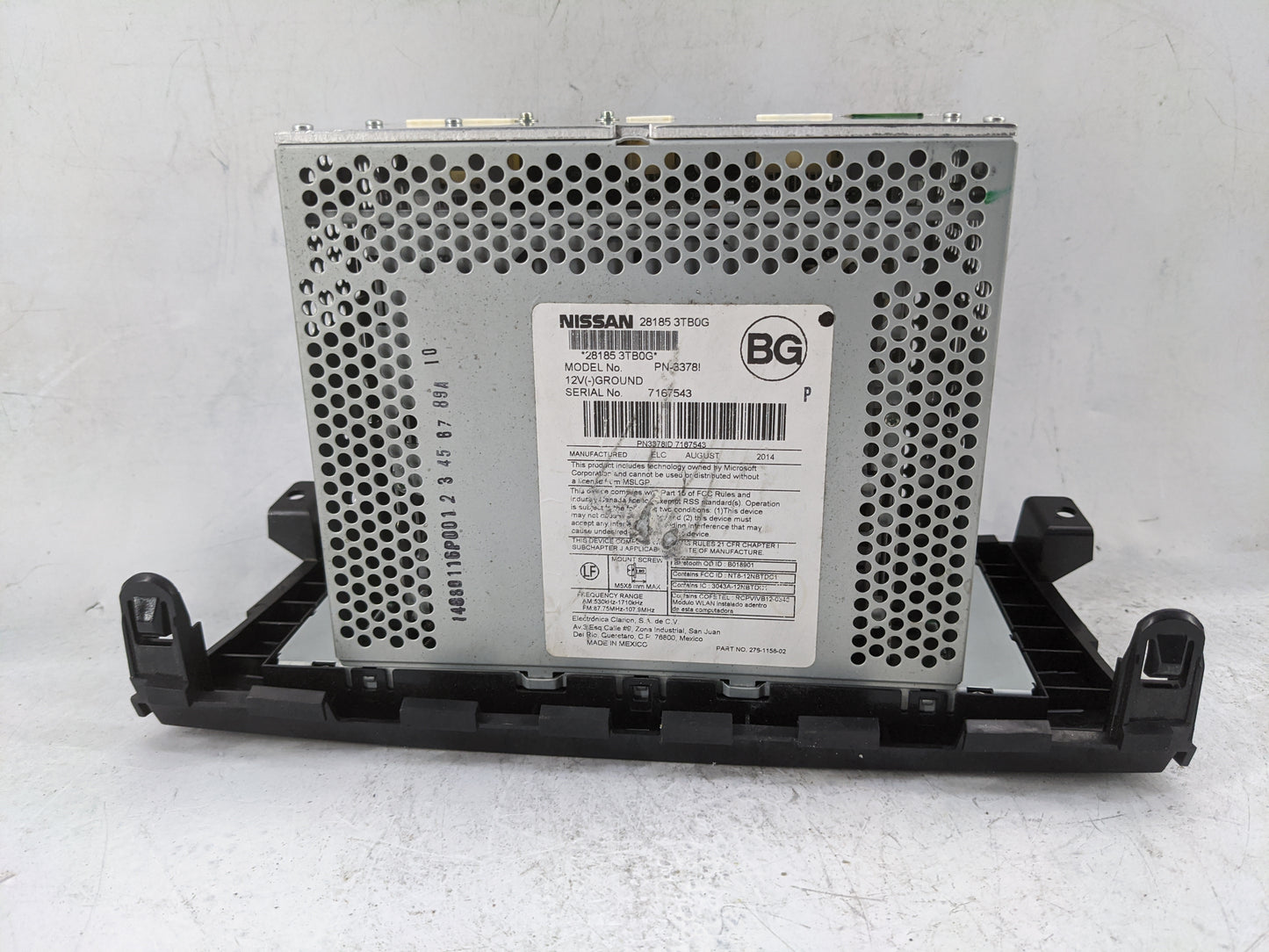 2013-2015 Nissan Altima Radio AM FM Cd Player Receiver Replacement P/N:28185 3TB0G PN-3378I Fits Fits 2013 2014 2015 OEM Use