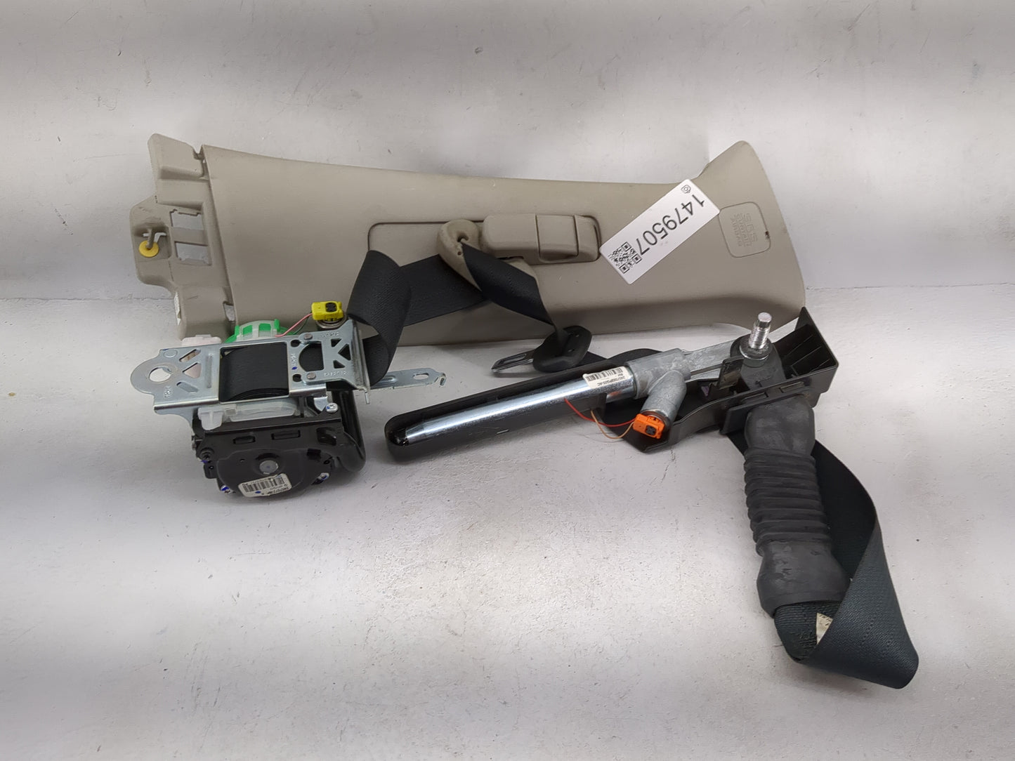 2013-2017 Nissan Altima Passenger Right Seat Belt Front Retractor Beige - Oemusedautoparts1.com