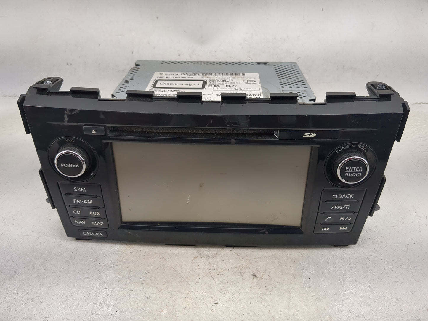 2013-2015 Nissan Altima Radio AM FM Cd Player Receiver Replacement P/N:259159HP0A 7612051260, LCN2K70A00 Fits Fits 2013 2014