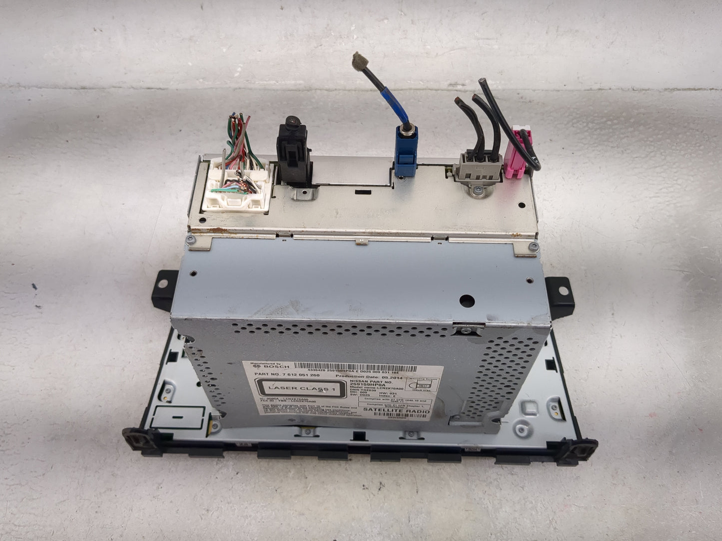 2013-2015 Nissan Altima Radio AM FM Cd Player Receiver Replacement P/N:259159HP0A 7612051260, LCN2K70A00 Fits Fits 2013 2014